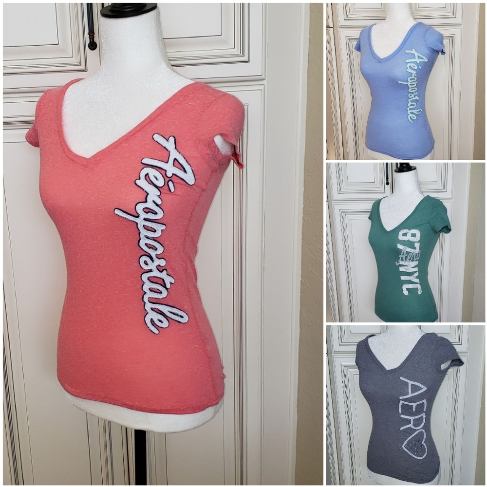 Aeropostale V Neck Shirts